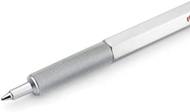Rotring 600 Ballpoint Pen, Medium Point, Black Ink, Silver Barrel, Refillable, 1 Count (Pack of 1)