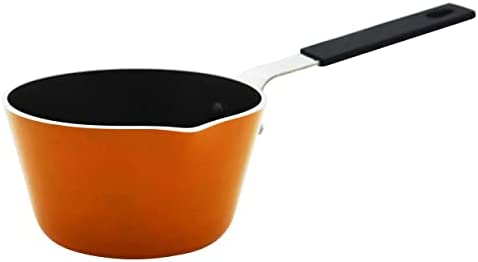 IMUSA USA Nonstick Multi Mini Sauce Pan with Silicone Handle Varies, You May Receive Red, Orange, Blue Color