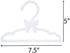 Doll Clothes Hangers for American 18" Dolls - Set of 12 White Butterfly Hangers - Coat Hangers, Holds Shirt, Pants, Skirt - Gifts for Girls