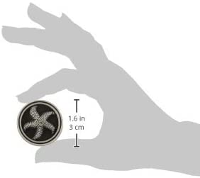 Franklin Brass Seaside Cottage Starfish Kitchen Cabinet Knobs or Drawer Knobs 35mm, Single Brushed Satin Pewter Cabinet Hardware PBF657-BSP-C1
