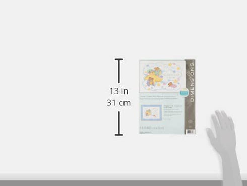 Dimensions Counted Cross Stitch Kit, Twinkle Twinkle Baby Birth Record Personalized, 14 Count White Aida, 14'' W x 10'' H