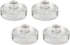 The Easy Weight Fermentation Weights (Value Pack of 4 Fermenting Weights) Fits Every Wide Mouth Mason Jar Large and Heavy Crack Proof Glass Made From Food Safe Glass