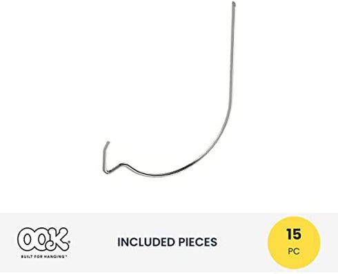 OOK 591821 Monkey Hook, Picture Hanger, Mirror Hanging for Drywall, Hangs up to 35 Pounds, Steel (10 Piece) , White