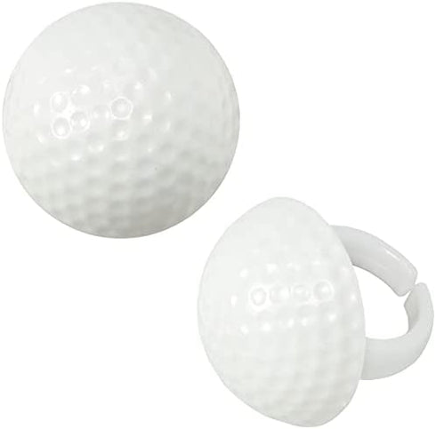 Golf Cart Cake Topper & 12 Pack Golf Balls Cupcake Rings