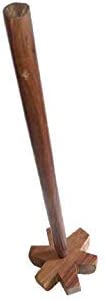 Garden of Arts Stylish Wooden Handicrafted Whisk Beater, Mathani, Ravi, Ravai Churner