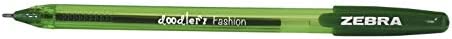 Zebra Pen Doodlerz Gel Stick Pen, Bold Point, 1.0mm, Assorted Neon Colors, 10 Pack