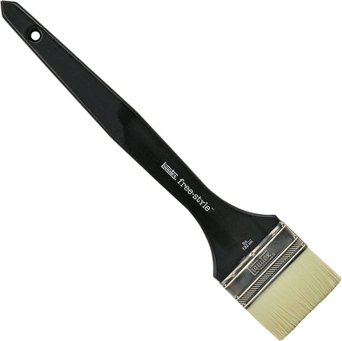 Liquitex 1300803 Professional Freestyle Large Scale Brush, Broad Flat/Varnish 3-inch, Long Handle