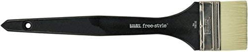 Liquitex 1300803 Professional Freestyle Large Scale Brush, Broad Flat/Varnish 3-inch, Long Handle