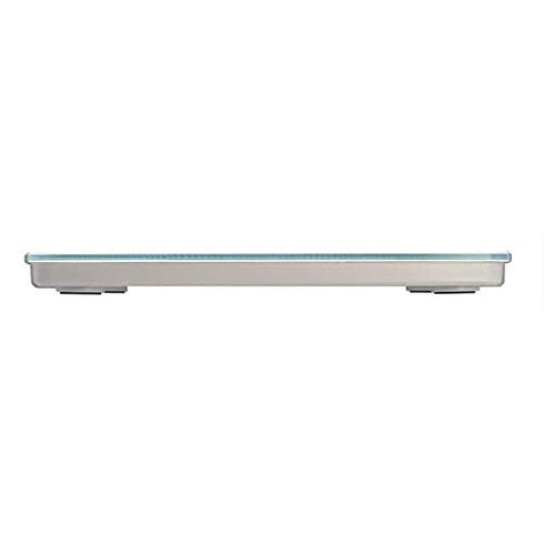 Taylor 500 lb. Digital Extra Thin Bathroom Scale Extra-High Weight Tracking Carbon Tempered Glass (Silver)