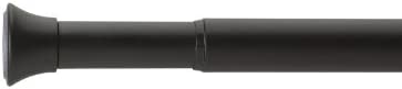 Umbra 244923-038-REM Chroma Tension Rod Adjustable Tension Curtain Rod for Curtains and Sheer Curtains, 36 to 54 Inches, Black