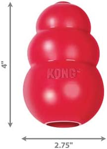 KONG - Classic Dog Toy, Durable Natural Rubber- Fun to Chew, Chase and Fetch - for Large Dogs