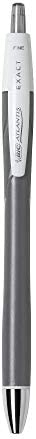 BIC Glide Exact Retractable Ball Point Pen, Fine Point (0.7 mm), Black, Precise Lines For Clean Writing, 3-Count