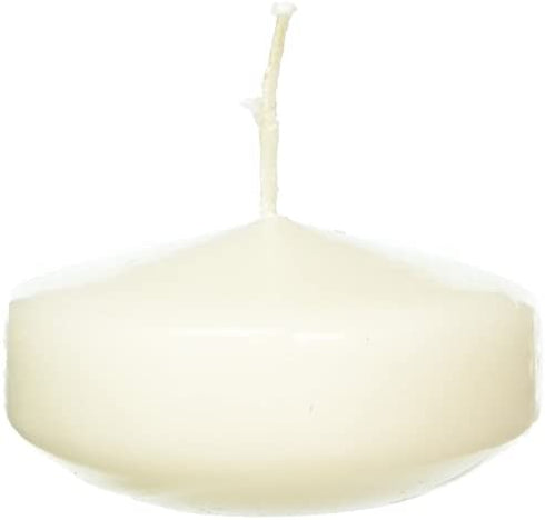Abbott Collection Round Floating Candles, Cream, Large (3 pack)
