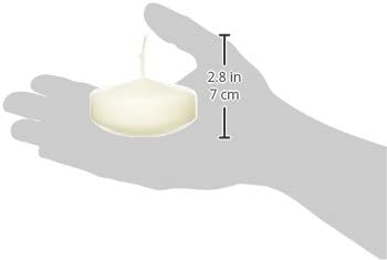 Abbott Collection Round Floating Candles, Cream, Large (3 pack)