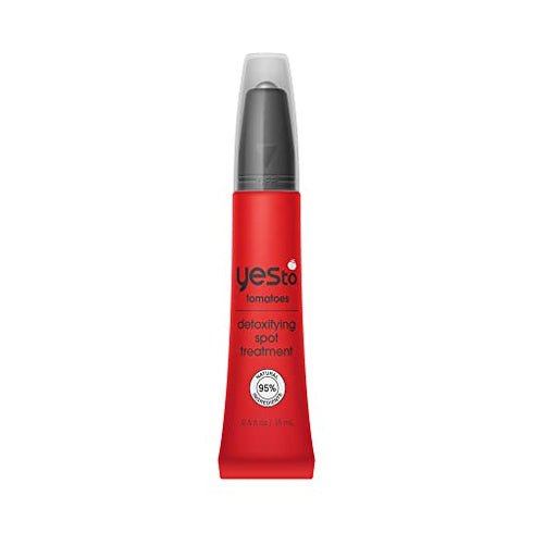 Yes To Tomatoes Spot Treatment, Detoxifying Formula To Help Banish Pimples While Reducing Redness, With Salicylic Acid & Charcoal, Natural, Vegan &CrueltyFree, 0.5 Fl Oz