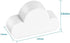 TWONE White Cloud Magnetic Key Holder for Wall - Novelty Adhesive Cute Key Hanger Organizer, Easy to Mount - Powerful Magnets Keep Keychains and Loose Keys Securely in Place