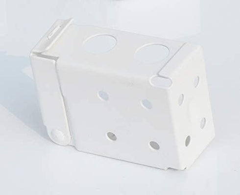Cutelec 2pcs Box Mounting Bracket for Low Profile Blinds 2inch White Color Window Blinds Headrail Holder Bracket