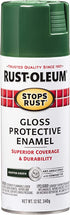 Rust-Oleum 7738830 Stops Rust Spray Paint, 12-Ounce, Gloss Hunter Green