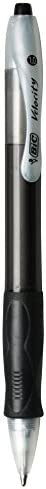 BIC Velocity Retractable Ballpoint Pen, Medium Point (1.0mm), Black, 12-Count