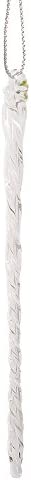 Kurt Adler 3-1/2-Inch-5-1/2-Inch Clear Glass Icicle Ornament Set of 24 Pieces
