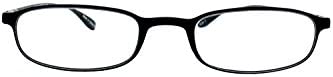 Select-A-Vision Flex 2 Lightweight Flexible Oval Frame Readers, Black, 1.50