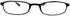 Select-A-Vision Flex 2 Lightweight Flexible Oval Frame Readers, Black, 1.50