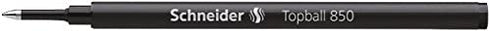 Schneider Topball 850 Rollerball Refill, 0.5 mm, European Size, Black Ink, Box of 10 Refills (8501)