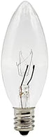 Creative Hobbies® Replacement Light Bulbs for Electric Candle Lamps, Window Candles, & Chandeliers - 7 Watt Candelabra (E12), Clear, Steady Burning, 120v 7w Bulb - Pack of 12