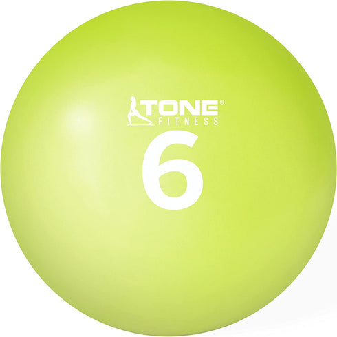 Tone Fitness HHKC-TN006 Soft Weighted Toning Ball, 6 lb