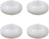 (Pack of 4) 3" Wax Flicker LED Water Floating Candle with Warm White Light Battery Operated Flameless LED Floating Candles for Centerpiece Swimming Pool or Bathtub Decor (Warm White)