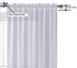 WPM WORLD PRODUCTS MART White Window Sheer Treatment Panels Beautiful Rod Pocket Voile Elegance Curtains Drapes for Living Room, Bedroom, Kitchen Fully Stitched, Set of 2 (White, 63" Inch Long)