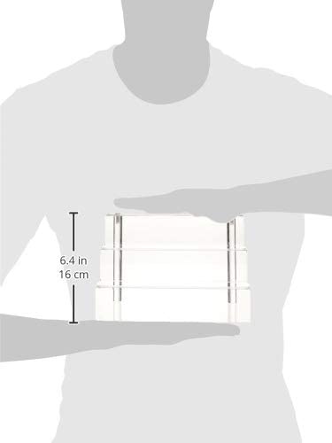 YestBuy 2 Pack Clear Acrylic Risers Display Stand for Pop Figure, 3 Tier Cupcake Stand, Dessert Display Stand for Display Or Collections (6"×9")