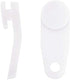 Curtain Track Glider Hooks White Plastic Curtain Rail Track Hooks Slider for Window and Shower Curtain, 50 Pieces