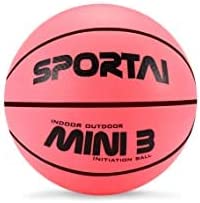 Mini Basketball Toys for Kids - Toddlers Basketball ,Small and Cute Bouncy - Beach Ball, Safe and Soft to Handheld 5" Pink Basketball, No Pump