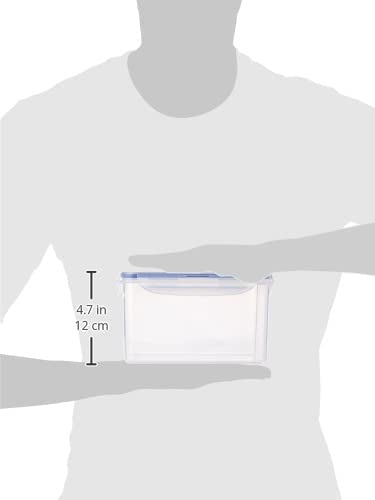 LocknLock Easy Essentials Food Lids/Pantry Storage/Airtight Containers, BPA Free, Rectangle - 8 Cup - for Cookies, Clear