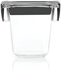 Rubbermaid Brilliance Food Storage Container, Mini, 0.5 Cup, Clear, 2 Pack