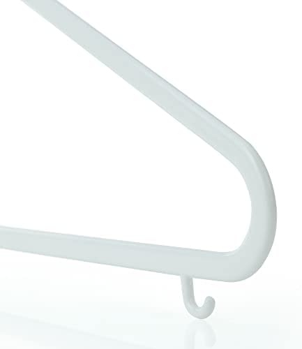 HANGERWORLD 18 Pack 11.8inch White Plastic Kids Hanger - Sized for Baby, Toddler and Children