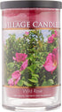 Village Candle Wild Rose Large Tumbler Jar Candle, 19 Oz, Traditions Collection, Pink