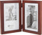 Malden International Designs Dark Walnut Concept Wood Picture Frame, Double Vertical, 2-4x6, Walnut