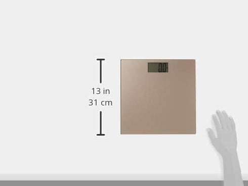 Taylor Precision Products Digital 400 lb Capacity Bathroom Scale, Champagne