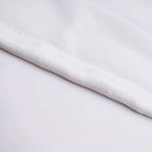 Extra Long Shower Curtain Liner 80 Inches Long, Heavy Duty Water Repellent Polyester Bathroom Fabric Shower Curtains for Spa and Hotel Quality, Machine Washable, 72 x 80 Inch, White