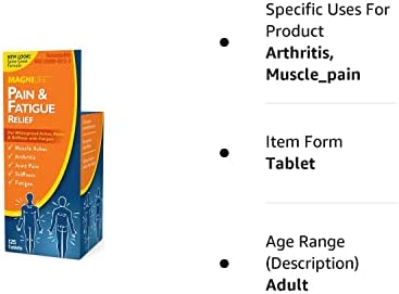MagniLife Pain and Fatigue Relief, Fast-Acting Relief for Fibromyalgia, Arthritis, and Muscle Aches - 125 Quick Dissolve Tablets