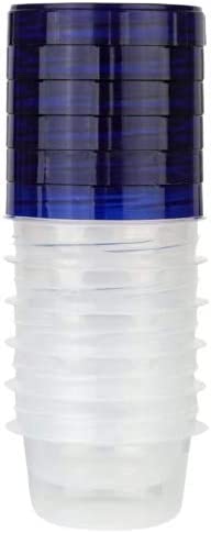 HomeyGear 12 Pack Small Twist Top Food Storage Containers Leak-Proof, Airtight Storage Canisters with Screw & Seal Lids | BPA-Free, Stackable, Reusable Kitchen Essentials, Snack 4-Ounce