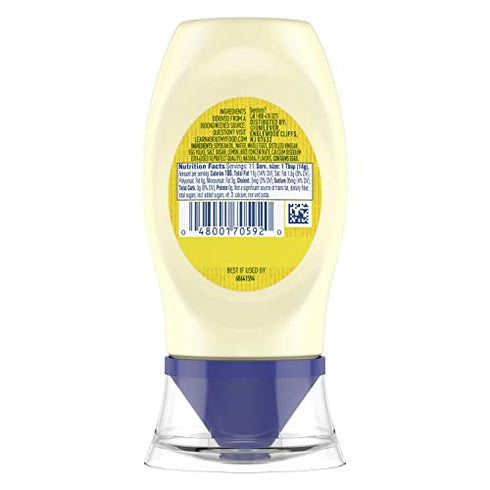 Hellmann's Mayonnaise Condiment for Simple Meals Real Mayonnaise Squeeze Bottle Sandwich Spread 5.5 oz