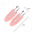 6 Pieces No Bend Hair Clips, No Crease Hair Clip for Hairstyling, Makeup Clips for Women and Girls (Black&Pink)