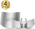 Akkya Finger Guards for Cutting Stainless Steel Finger Protector for Knife Cutting Kitchen Tool Finger Guard for Food Chopping Cutting Avoid Hurting 4 Pack