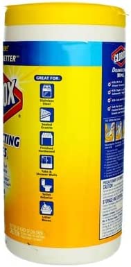 Clorox Disinfecting Wipes Lemon 3 Packs of 75 Count, 225 Count