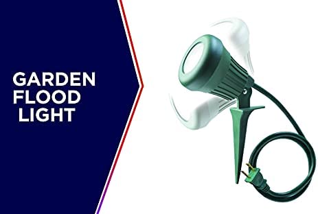 Woods 0434 434 60W 200 Lumen Stake Light, 5 LEDs, Green with 2 Extra Lenses, 1-Pack