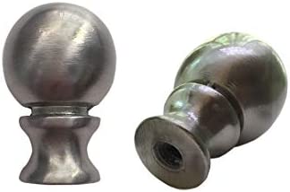 Lamp Finials 2 Pack Lamp Shades Finials Cap Knob Lamp Decoration for Lamp Harp Holder, Brushed Nickel