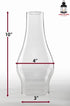 Light of Mine | 3 x 10 Oil Lamp Globe Replacement Lamp | Oil Lamp Chimney | Hurricane Lamp Glass Replacement | Clear Smooth Top Chimney